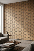 Hexagon panel 60x70cm - svetlo braon