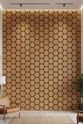 Hexagon paneli 60x70cm - braon
